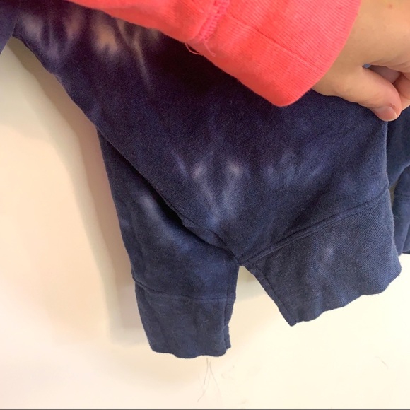 Victoria’s Secret PINK Blue Tie Dye Ombré Turtleneck Tunic Oversize Large - Picture 11 of 12